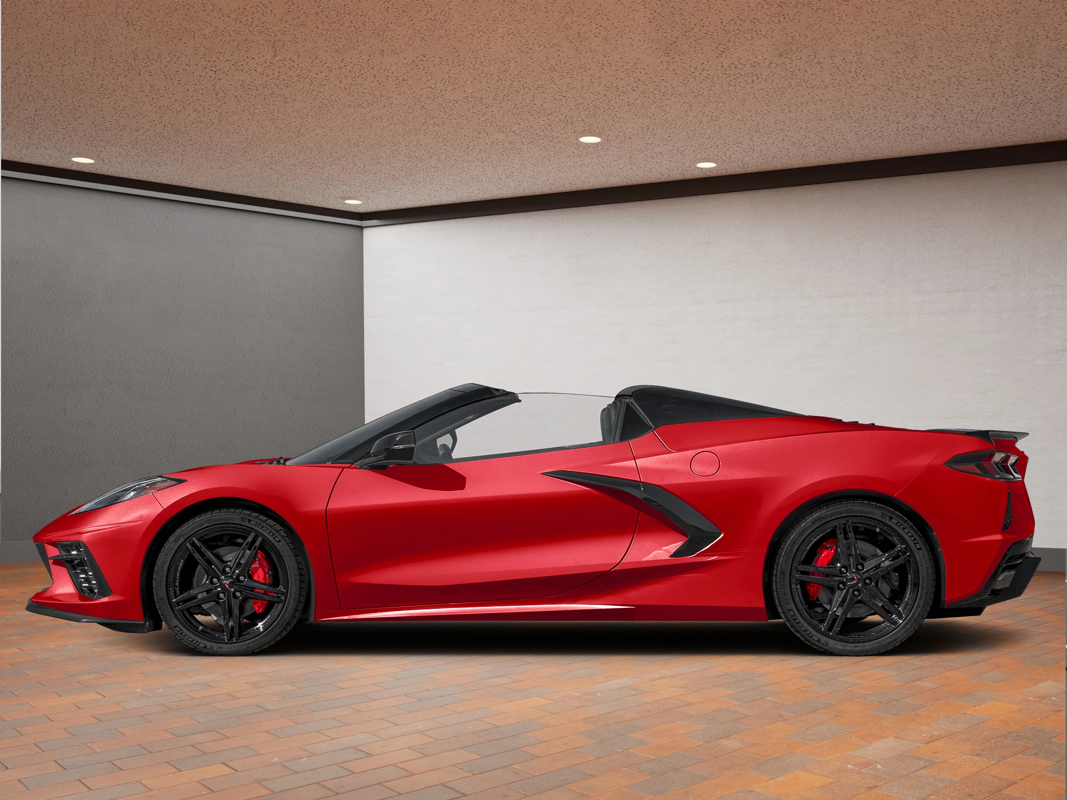 New 2027 Red Chevrolet Stingray Convertible 1LT image 3