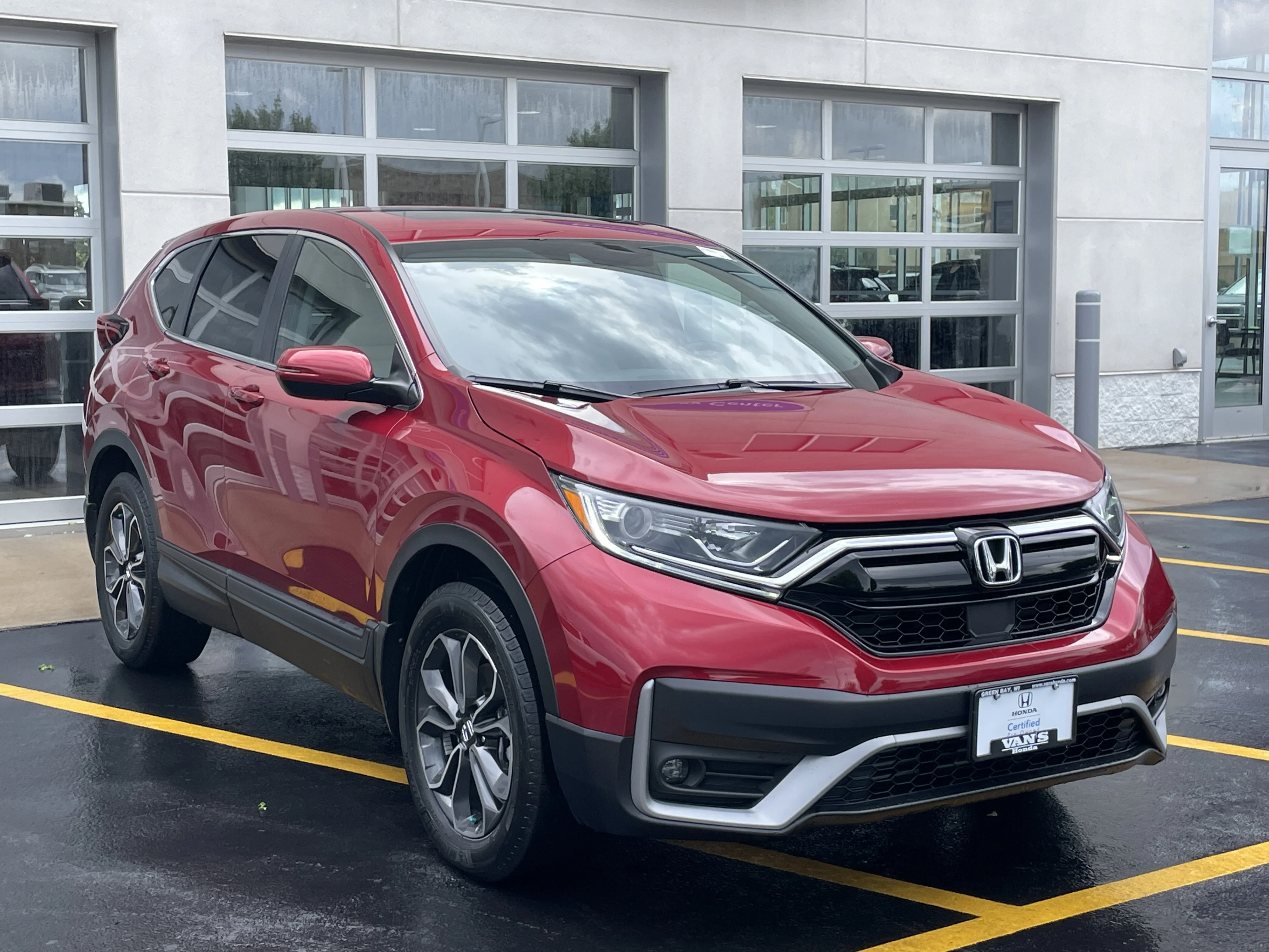 Certified Used 2021 Radiant Red Metallic Honda AWD EX-L image 32