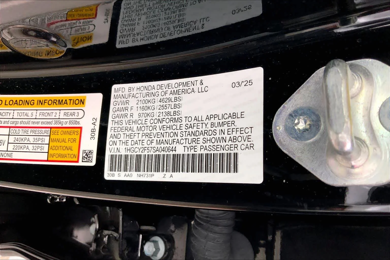 Used 2025 Crystal Black Pearl Honda HYBRID SPORT image 29
