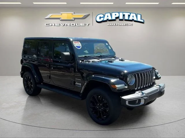 Used 2022 Black Jeep Unlimited Sahara 4x4 image 7