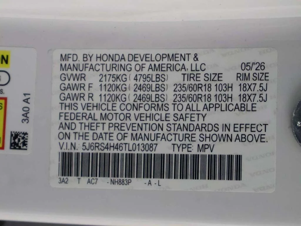 Certified Used 2026 Platinum White Pearl Honda EX image 55