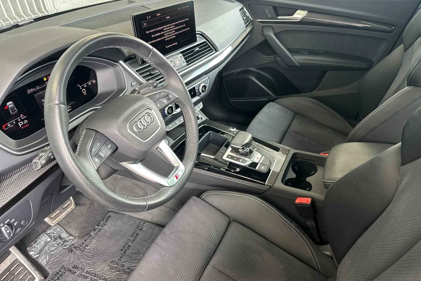 Used 2023 BLACK METALLIC Audi Premium Plus image 9