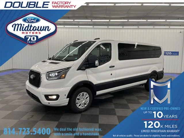 New 2026 Oxford White Ford Passenger Van XLT image 1