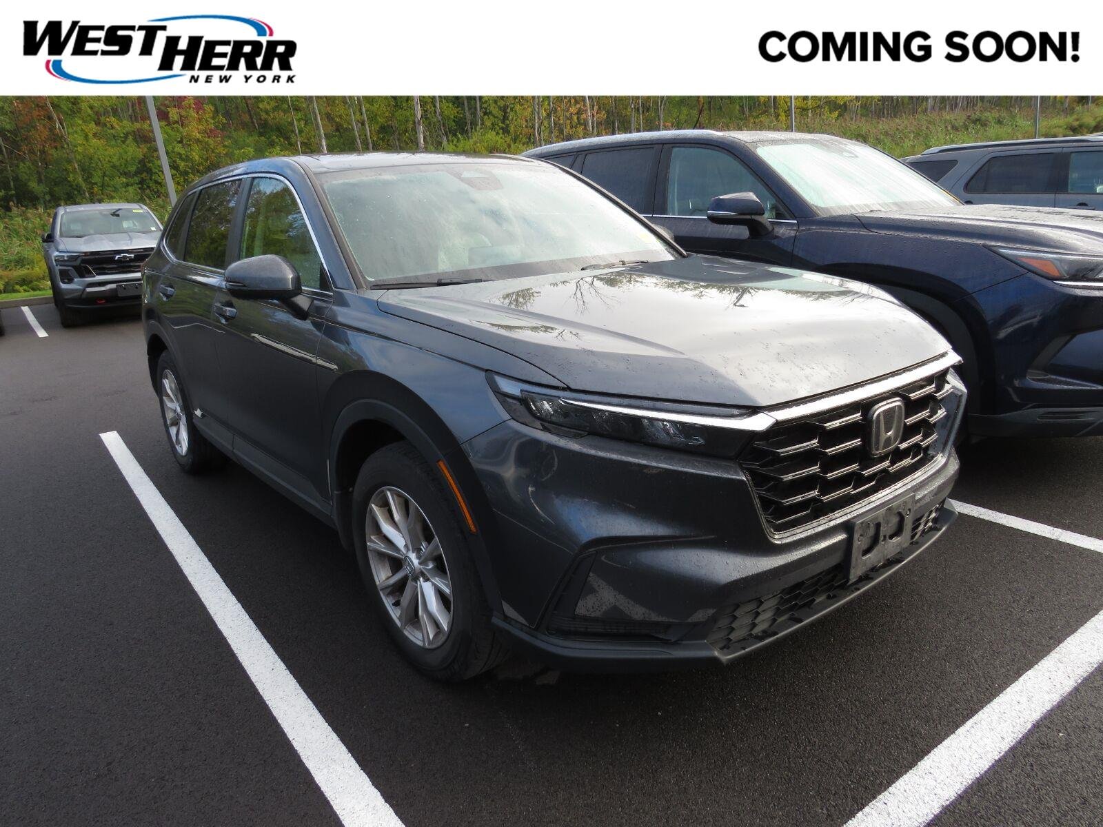 Used 2024 Meteorite Gray Metallic Honda EX image 1