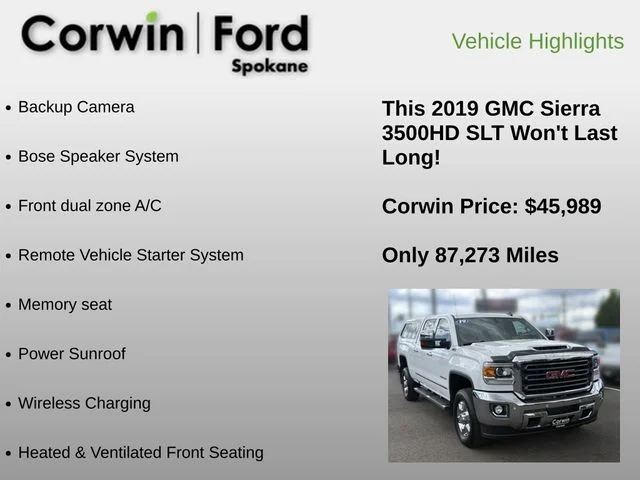Used 2019 Summit White GMC SLT image 6