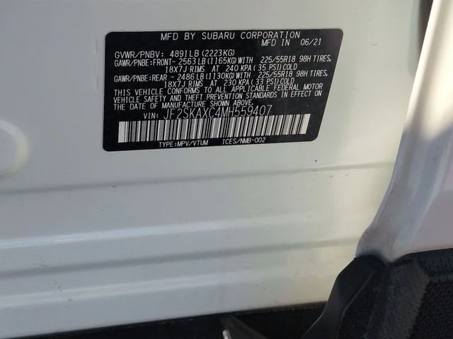 Used 2021 White Subaru Touring image 42