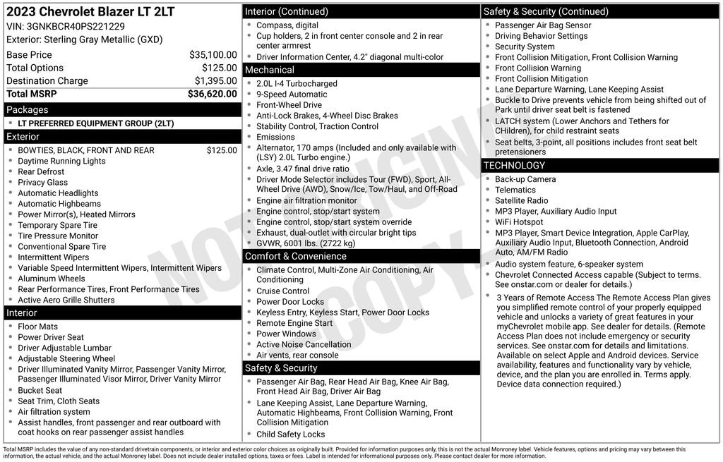 Used 2023 Gray Chevrolet LT image 40