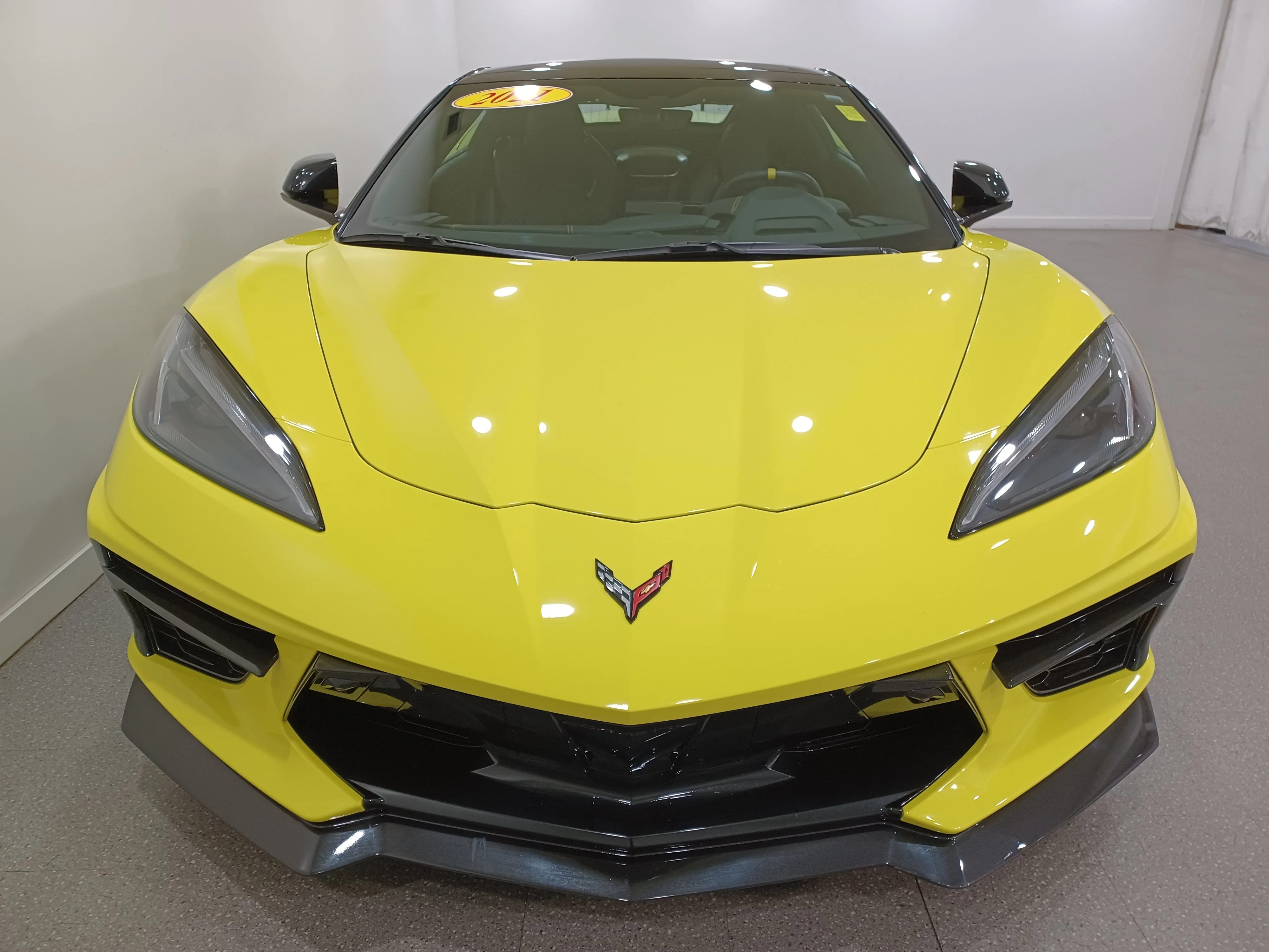 Used 2021 Accelerate Yellow Metallic Chevrolet Stingray Convertible 3LT*495HP!! | 6.2L V8 | Power Roof | Nav | Cooled Leather | Htd Wheel | Bose image 3