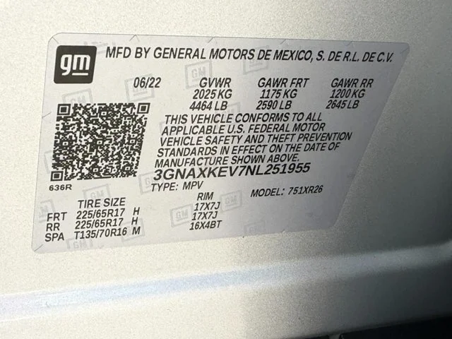 Used 2022 SILVER ICE METALLIC Chevrolet LT image 23