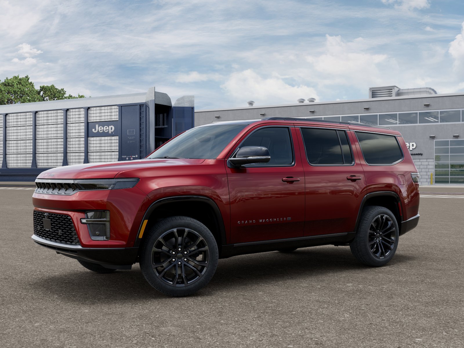 New 2026 Velvet Red Pearl-Coat Exterior Paint Jeep Grand Wagoneer image 1