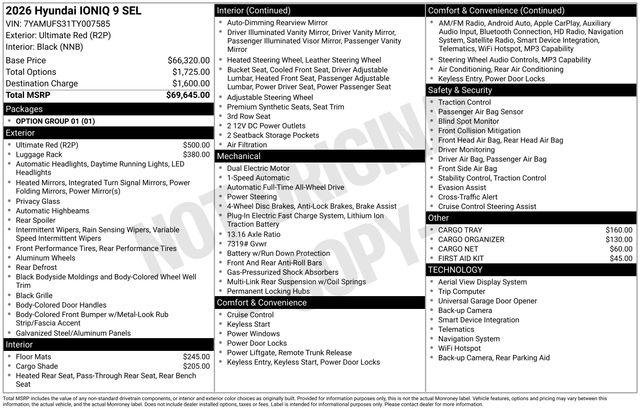 New 2026 Red Hyundai SEL image 25