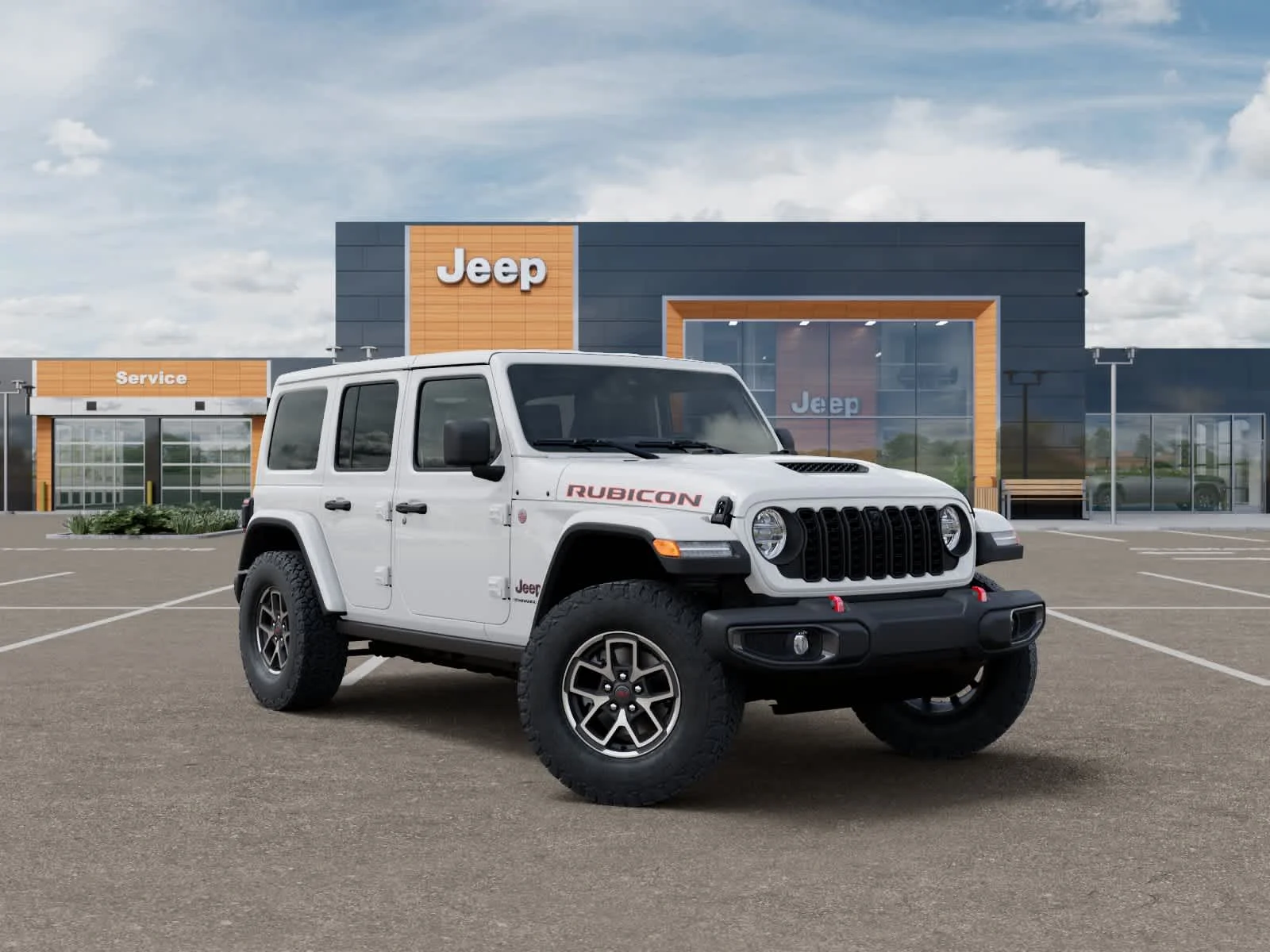 New 2027 Bright White Clearcoat Jeep Rubicon image 5