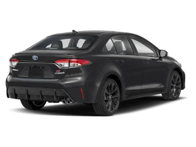 Used 2024 Midnight Black Metallic Toyota Hybrid SE image 2
