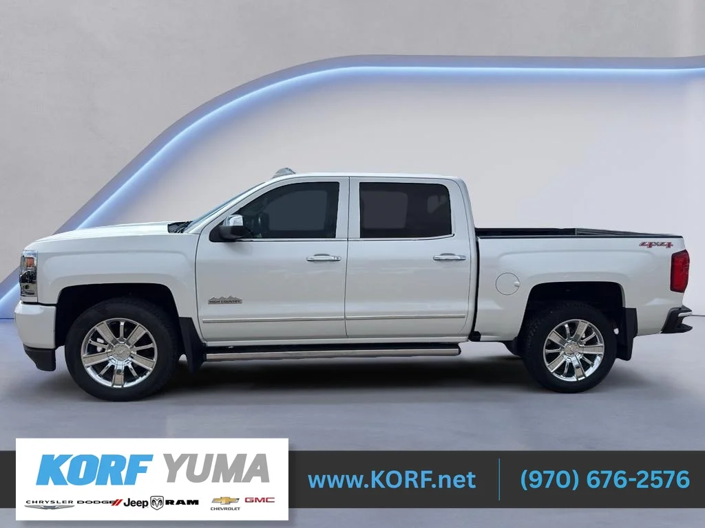 Used 2017 Iridescent Pearl Tricoat Chevrolet High Country image 1