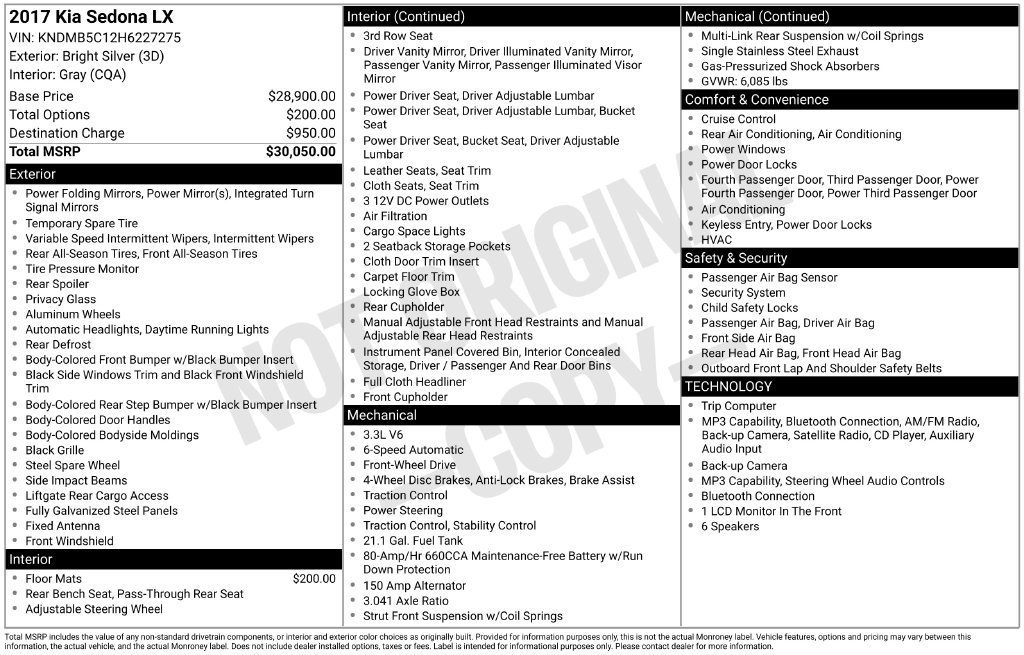Used 2017 Silver Kia LX image 2