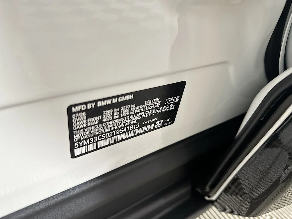 New 2026 White Metallic BMW Label image 31