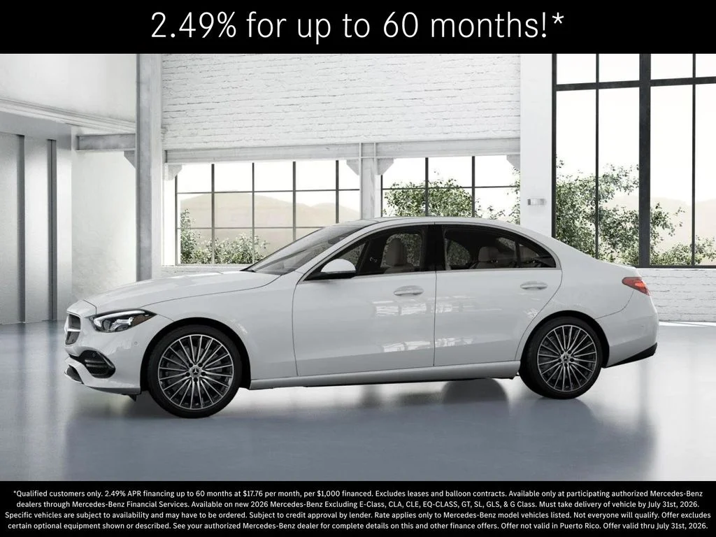 New 2026 Polar White Mercedes-Benz C 300 image 36