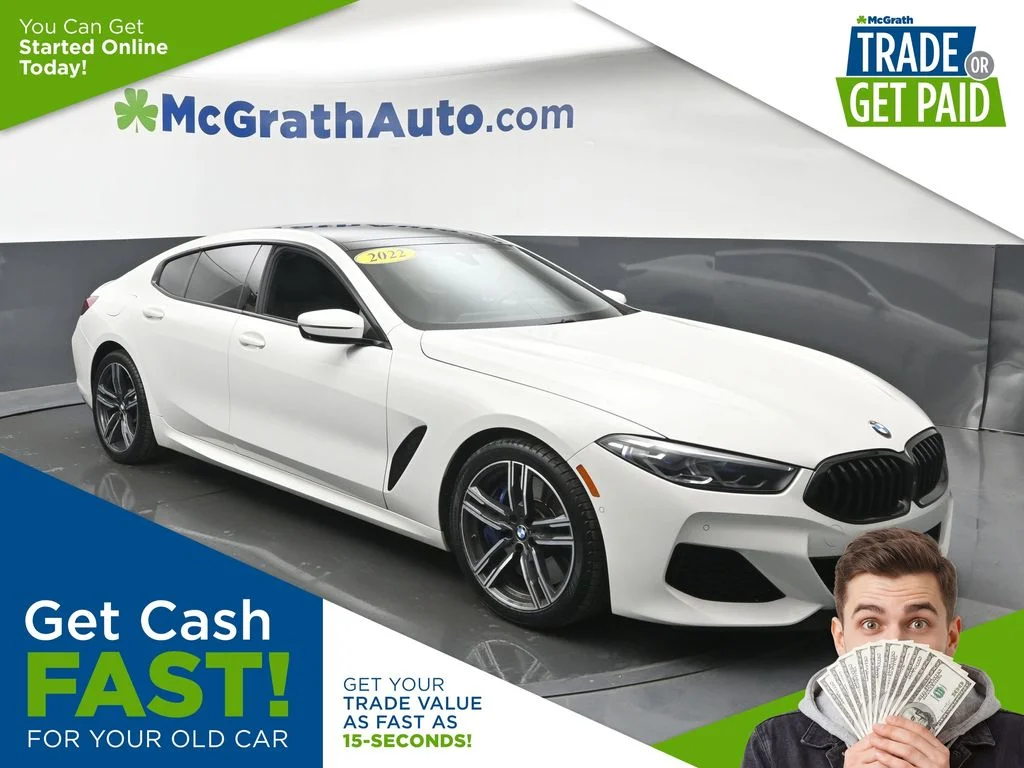 Used 2022 White BMW M850i xDrive Gran Coupe image 1