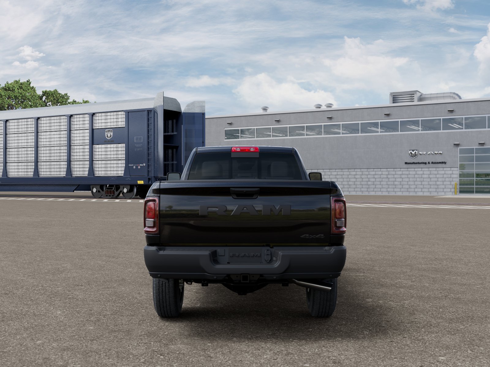 New 2026 Diamond Black Crystal Pearl-Coat Exterior Paint RAM TRADESMAN image 7