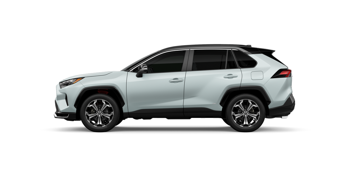 New 2025 Wind Chill Pearl/Midnight Black Metallic Roof Toyota XSE image 3