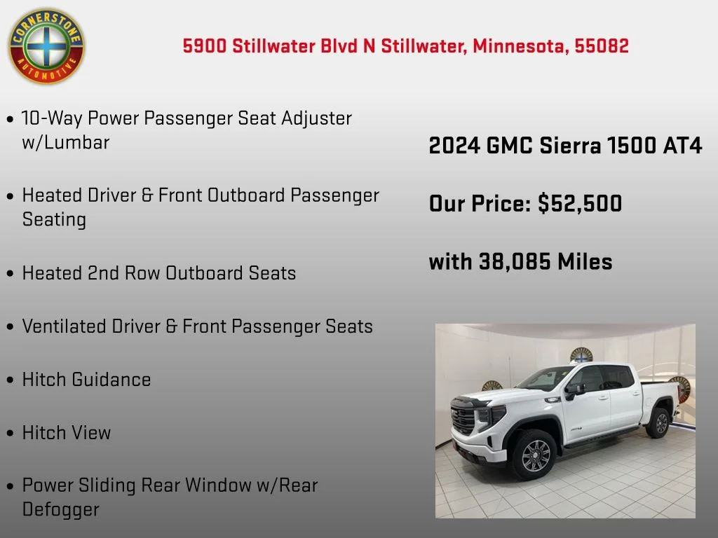 Used 2024 White GMC AT4 image 30