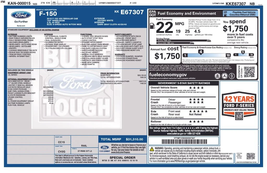 Used 2019 White Ford XL image 17