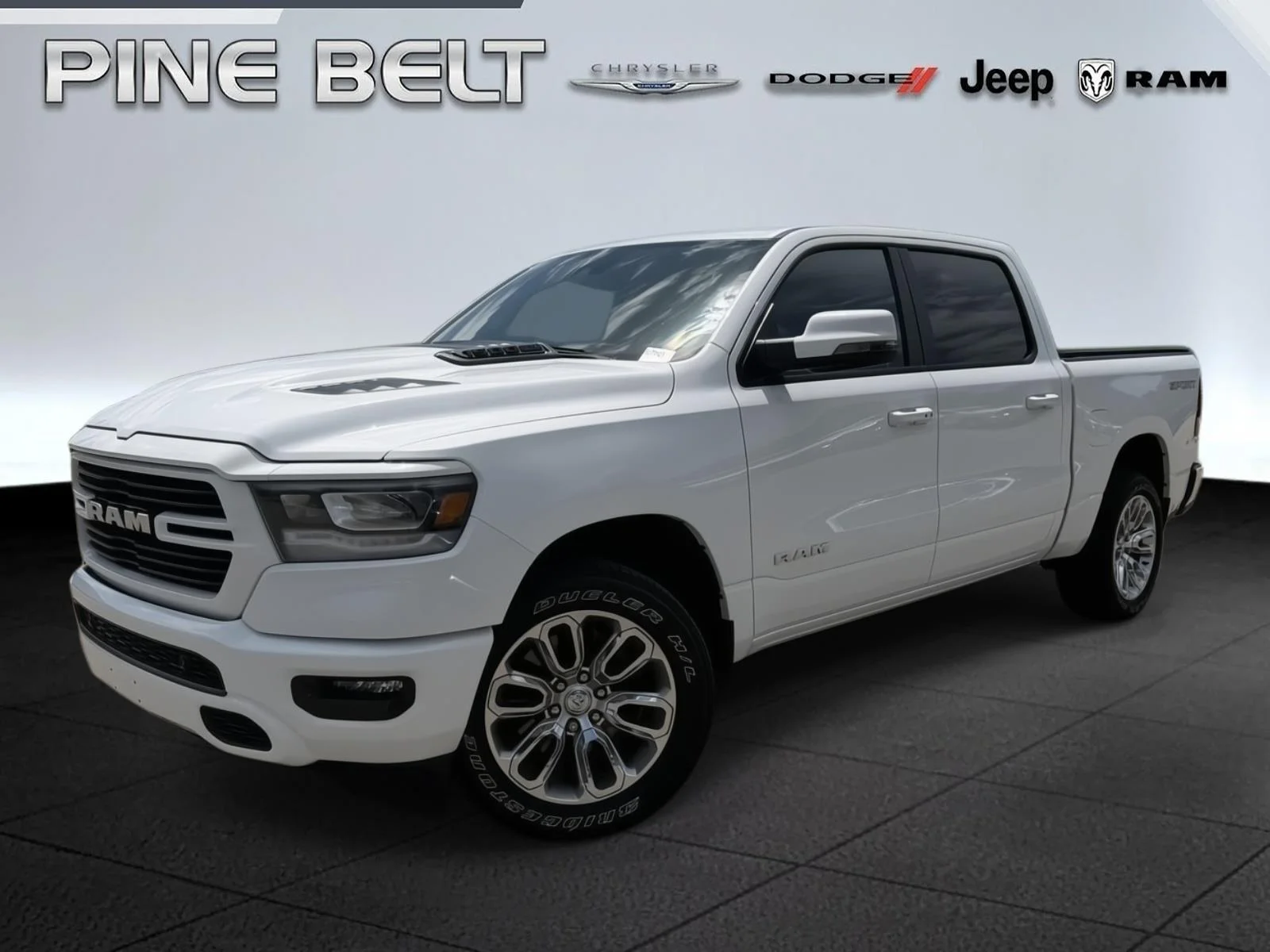 Used 2023 Bright White Clearcoat Ram Laramie image 1