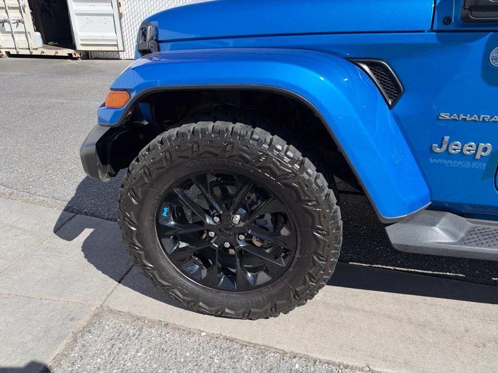Used 2022 Blue Jeep Unlimited Sahara 4xe image 10