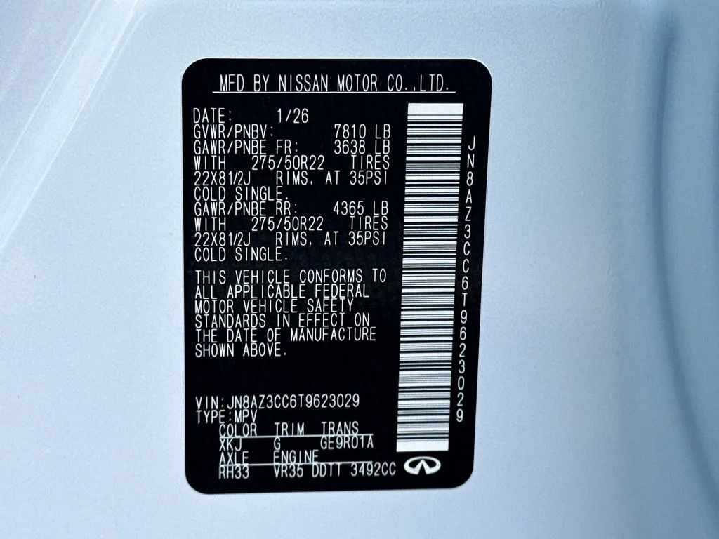 New 2026 2T RADIANT WHIT INFINITI Autograph 4WD image 36