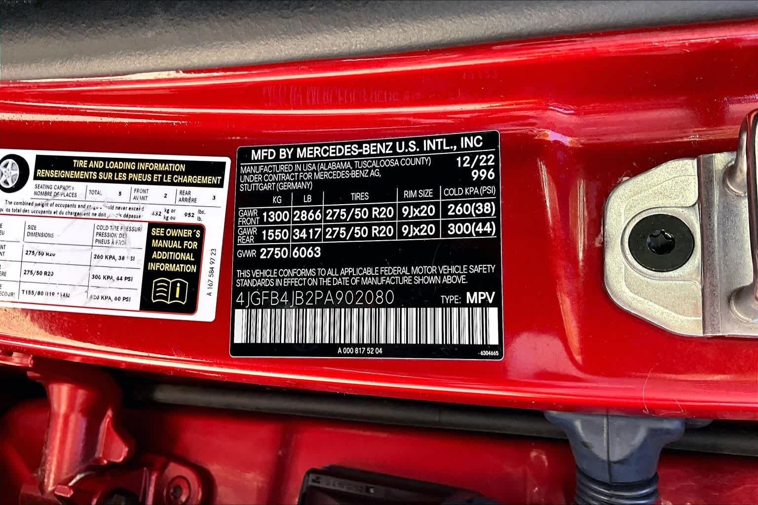 Used 2023 MANUFAKTUR Cardinal Red Metallic Mercedes-Benz GLE 350 image 15