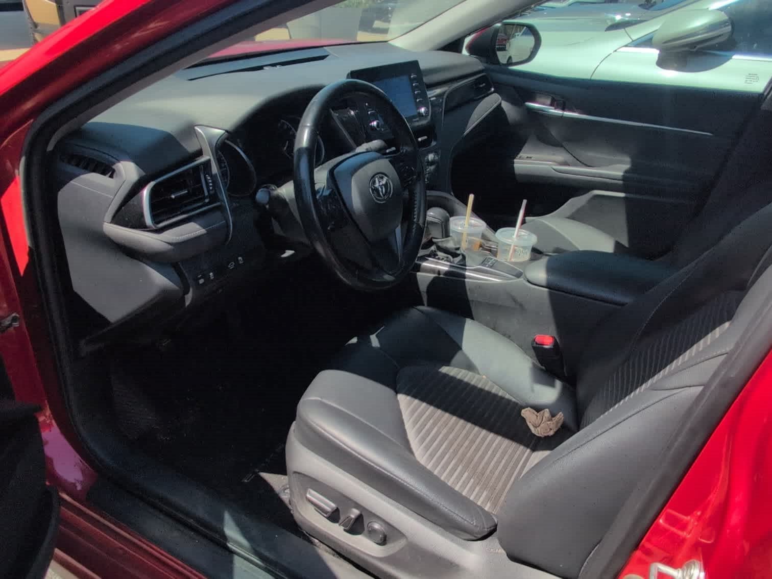 Used 2022 SUPERSONIC RED Toyota SE image 8