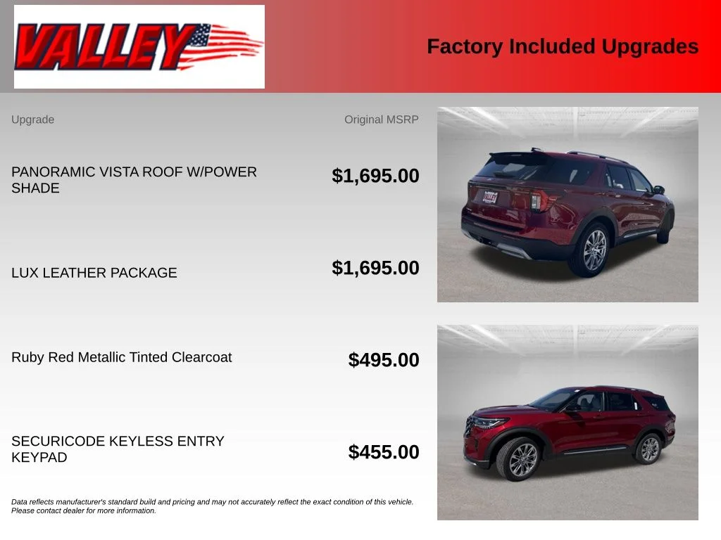 New 2027 Red Ford Platinum image 4
