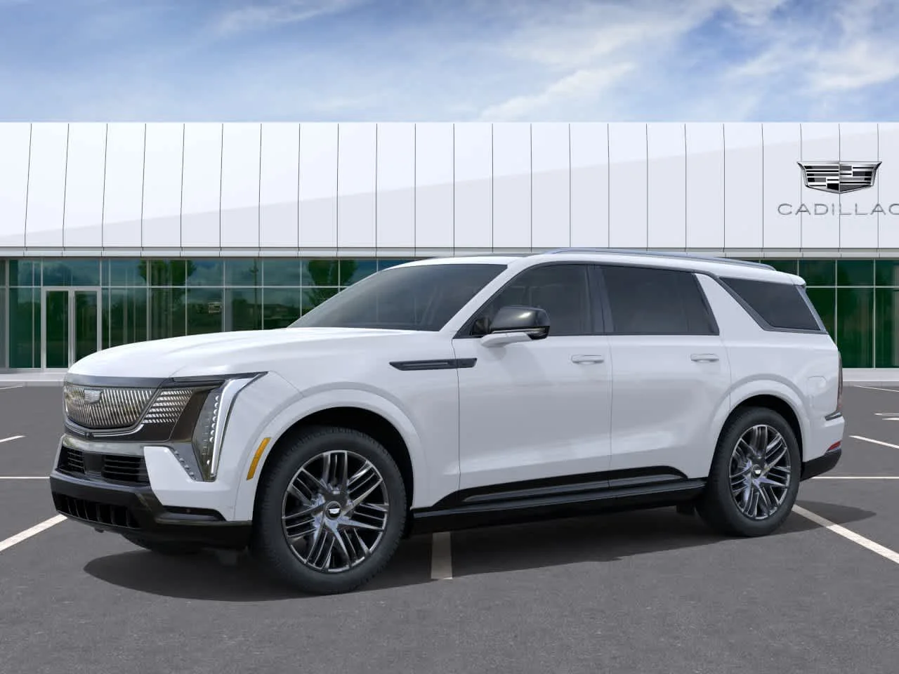 New 2026 Vibrant White Tricoat Cadillac Sport image 2