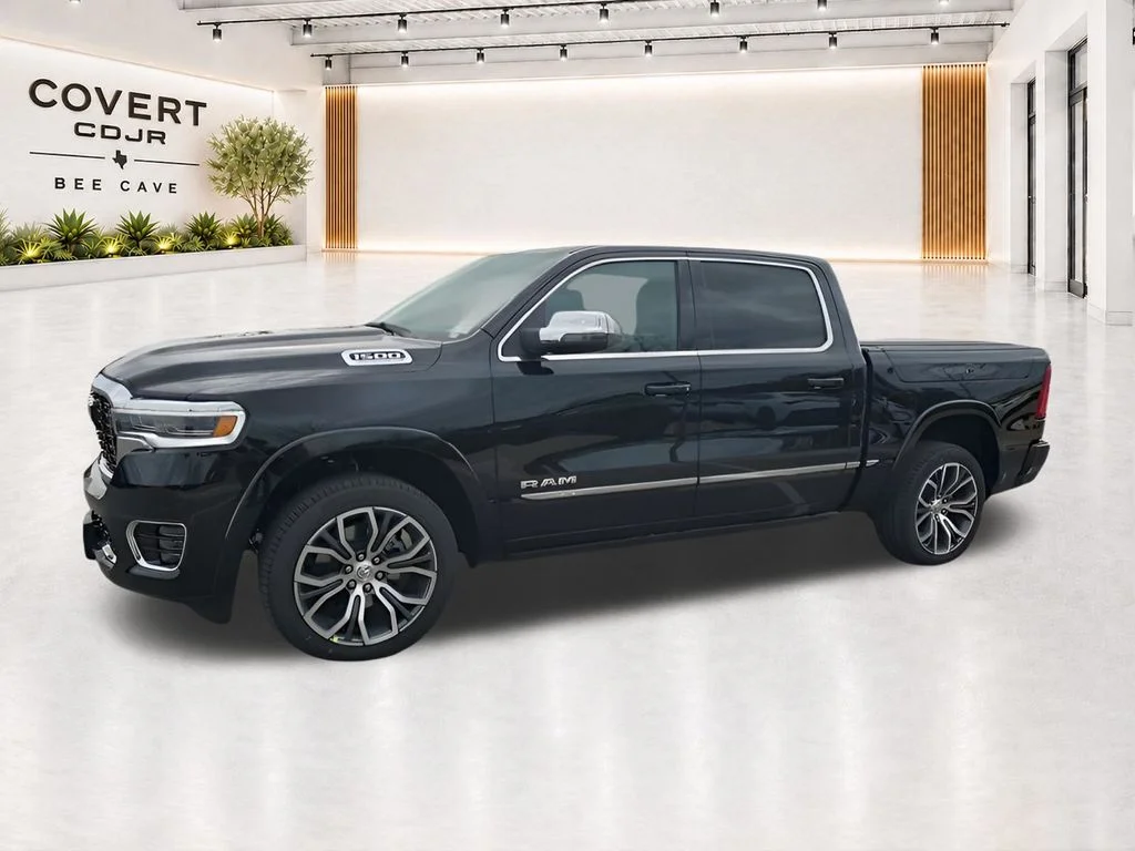 New 2026 Diamond Black Crystal Pearl-Coat Exterior Paint RAM Tungsten image 6