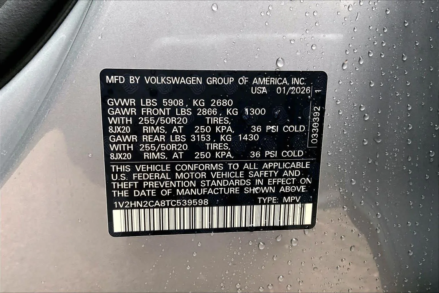New 2026 Silver Mist Metallic Volkswagen 2.0T SE w/Technology image 21
