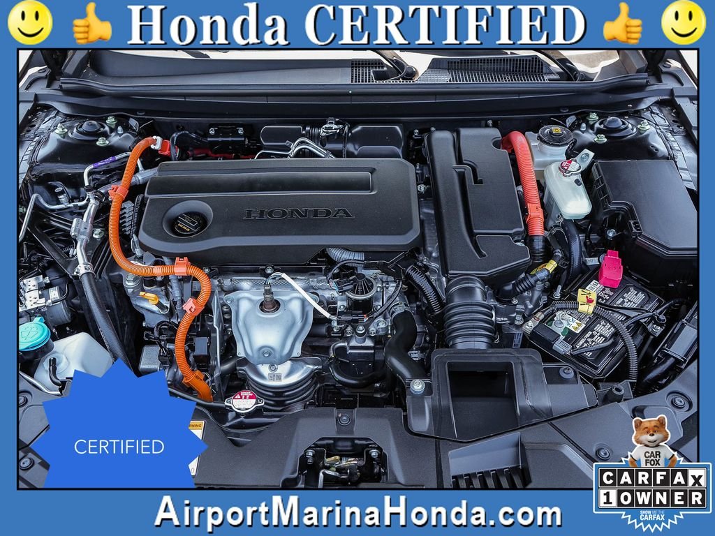 Certified Used 2024 Crystal Black Pearl Honda HYBRID SPORT image 14