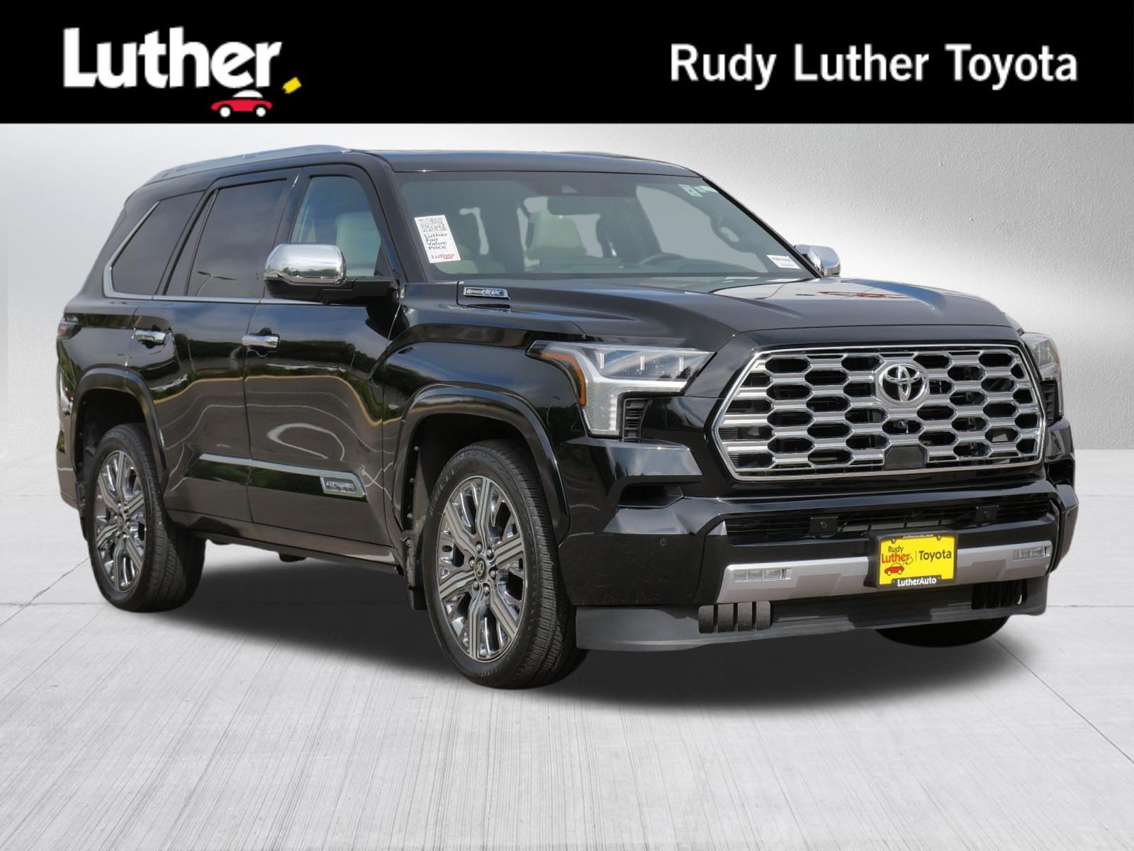 Certified Used 2025 Midnight Black Metallic Toyota Capstone image 1