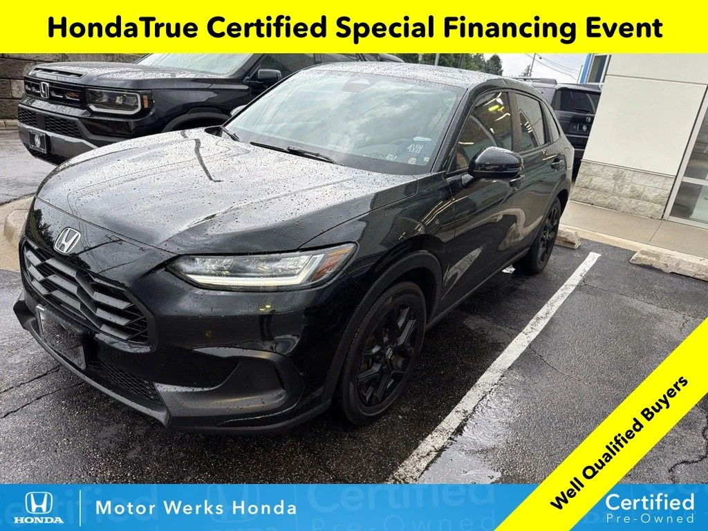 Certified Used 2025 Black Honda Sport image 1