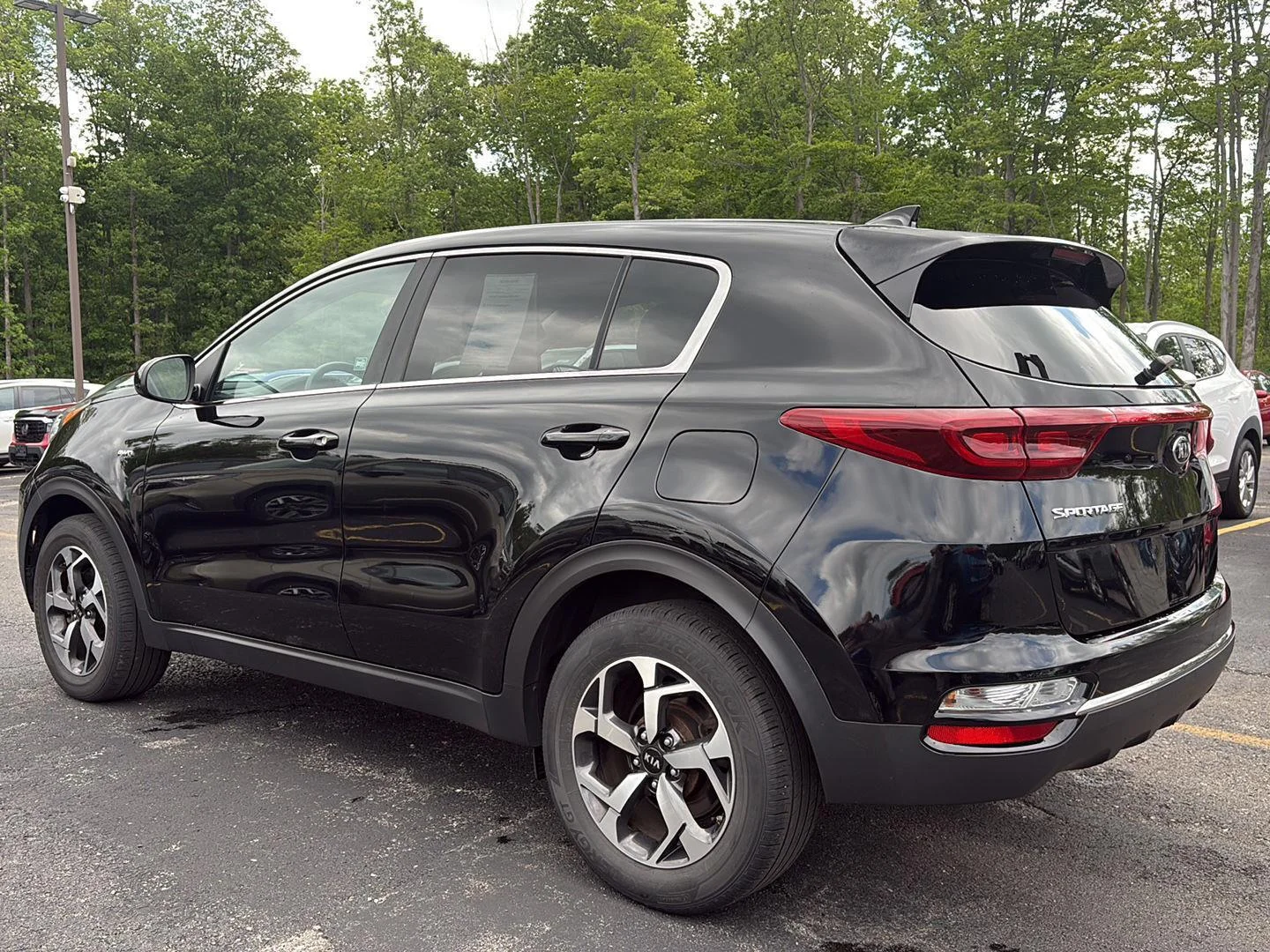 Used 2020 Black Cherry Kia LX image 5