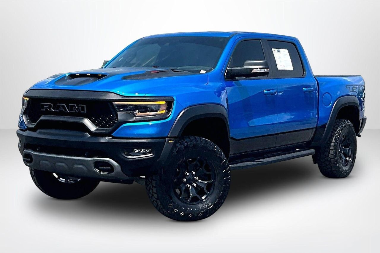Used 2022 Hydro Blue Pearlcoat RAM TRX Crew Cab 4x4 57
