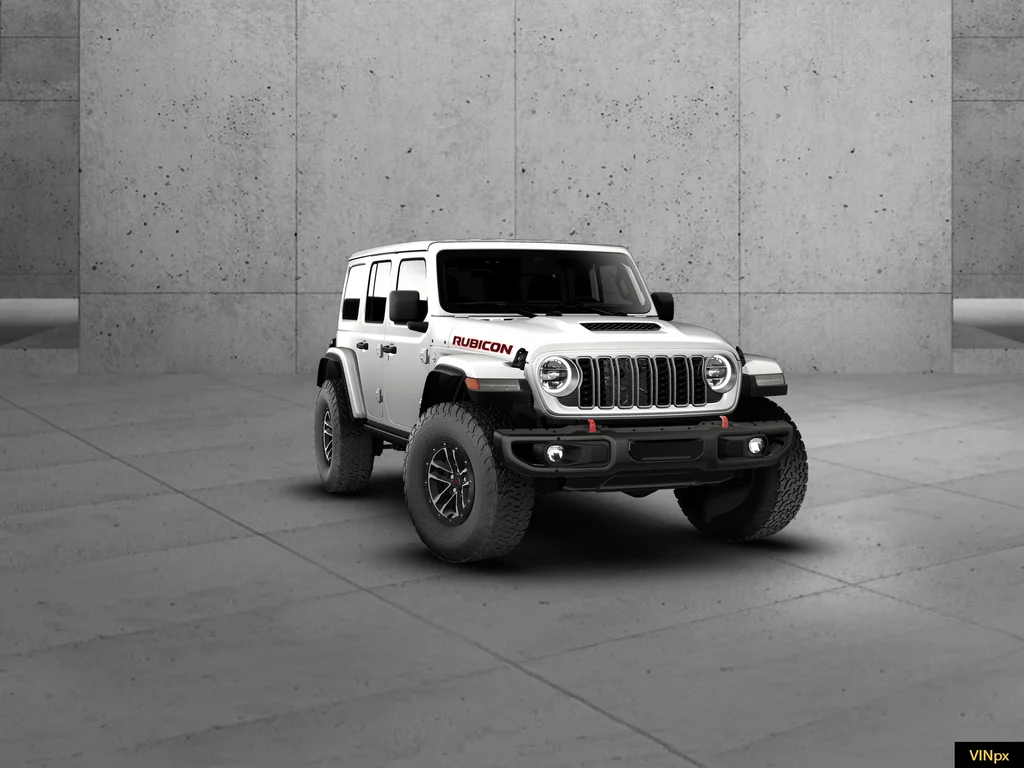 New 2026 Bright White Clear-Coat Exterior Paint Jeep Rubicon X image 15