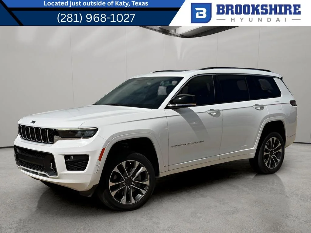 Used 2023 Bright White Clearcoat Jeep Overland image 1
