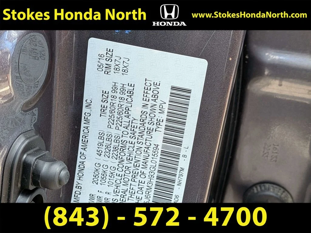 Certified Used 2016 Gray Honda Touring image 6