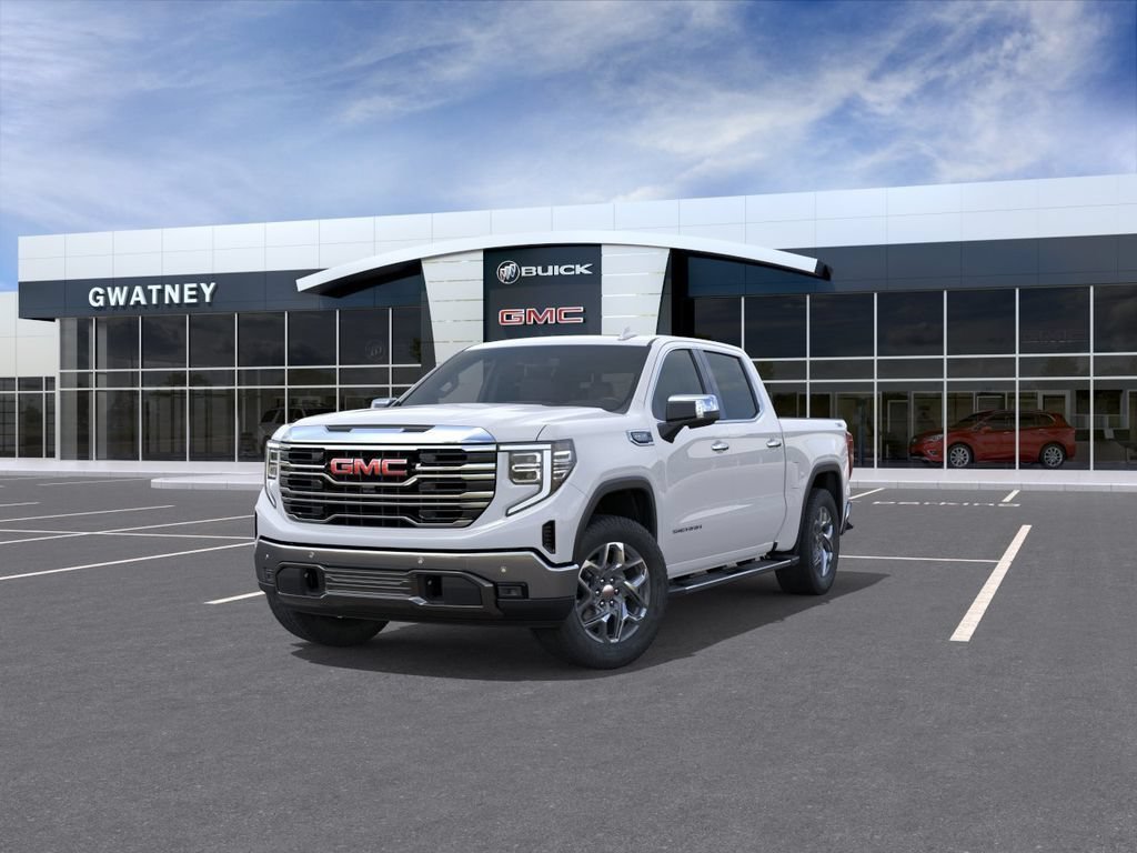 New 2026 Glacier White Tricoat GMC SLT image 8