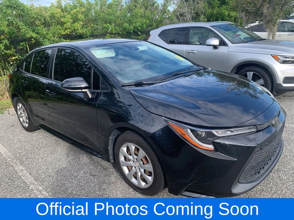 Used 2021 Black Toyota LE image 1