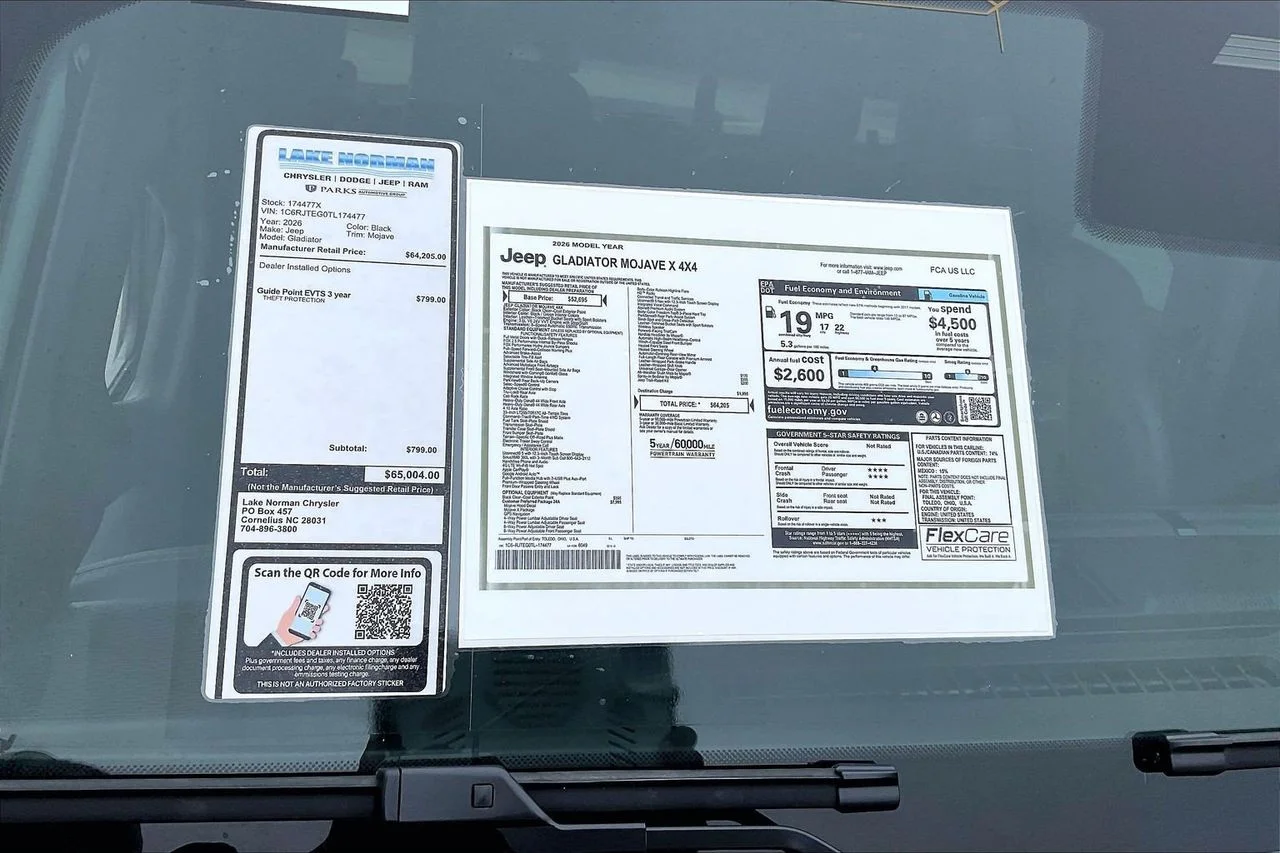 New 2026 Black Clear-Coat Exterior Paint Jeep Mojave X image 34