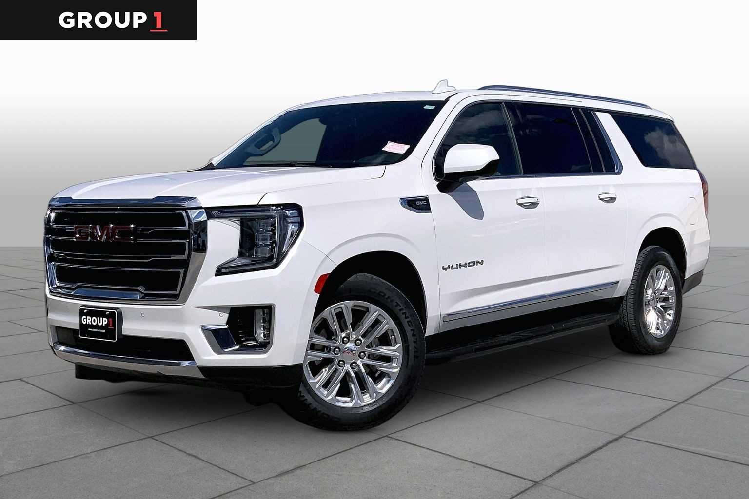 Used 2023 WHITE FROST TRICOAT GMC SLT image 1