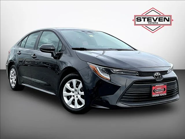 Certified Used 2025 Black Toyota LE image 1