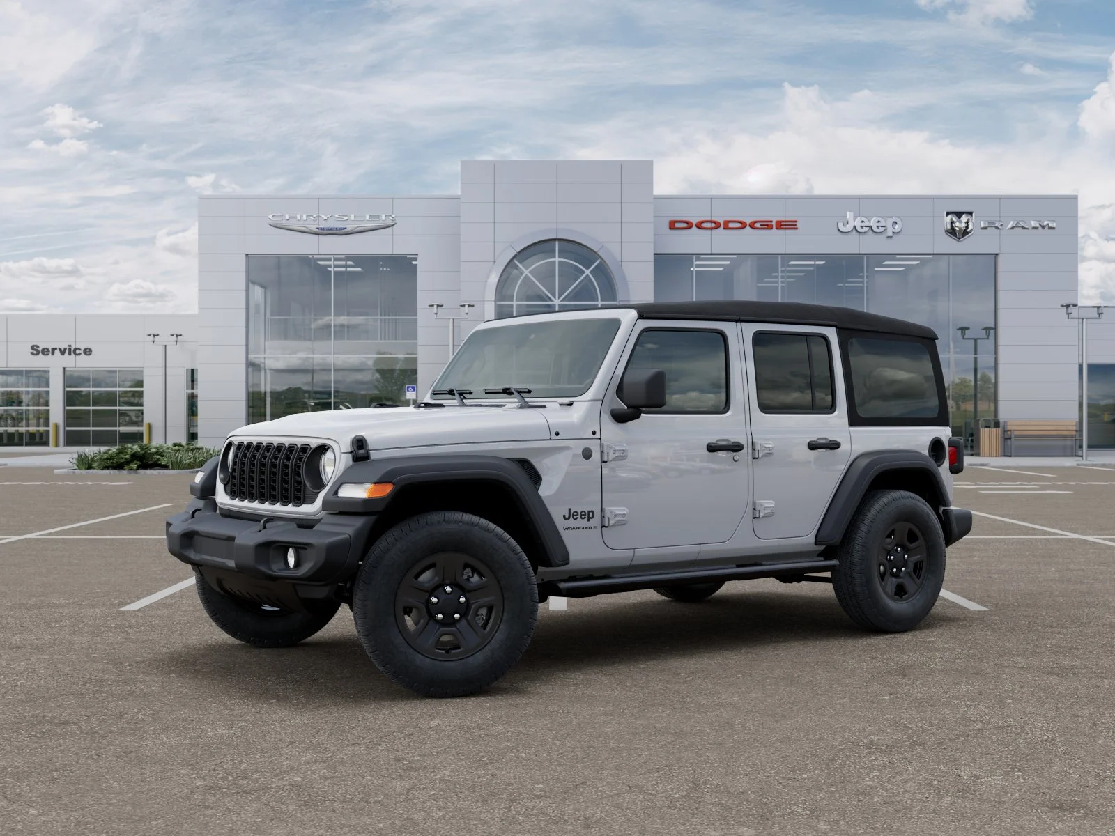 New 2026 Bright White Clear-Coat Exterior Paint Jeep Sport image 29