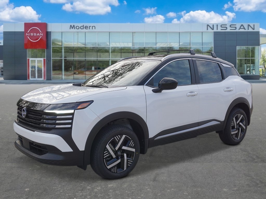 New 2026 Aspen White TriCoat / Super Black Two-tone Nissan SV image 1